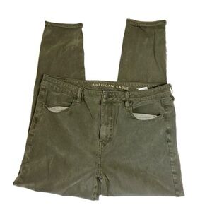 American Eagle Outfitters Women's Green Skinny Jeans